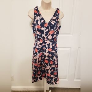 Draper James Floral Knot Shoulder Dress